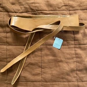 NWT Free People Leather Obi Belt